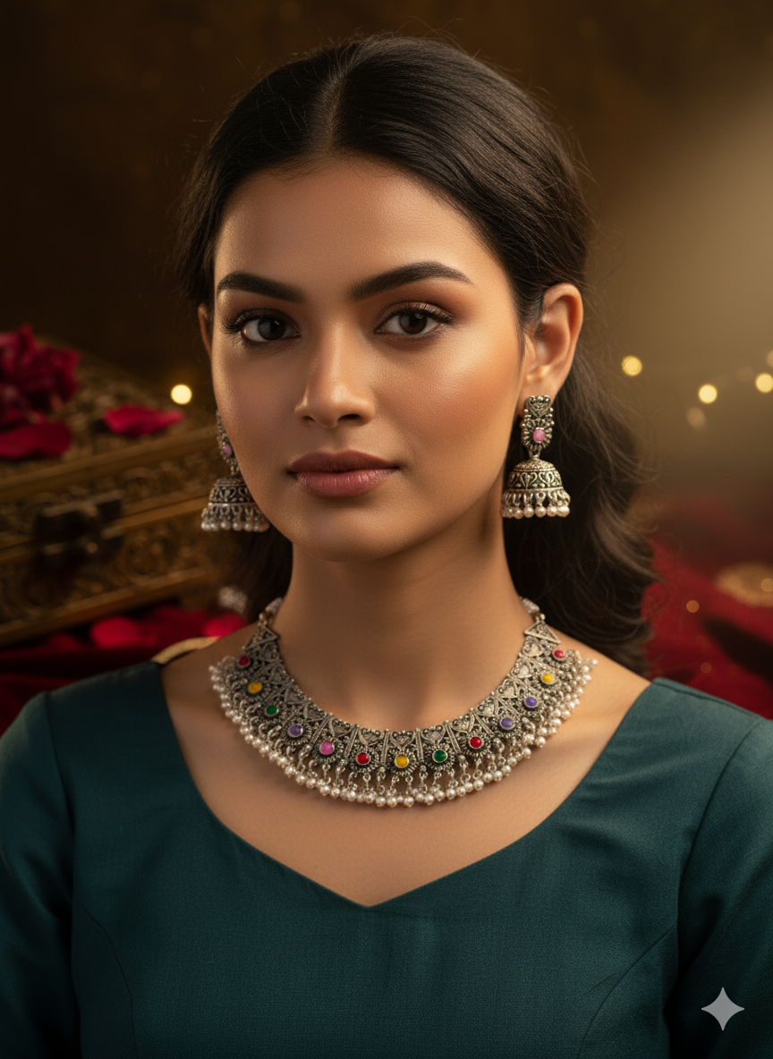 Satrangi Heirloom Choker - Image 4